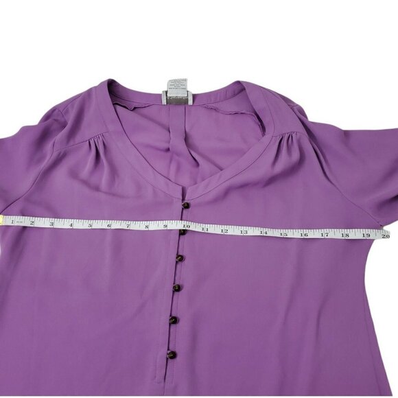 Soft Surroundings Blouse Small Purplw Periwinkle Top Lightweight 25304 - Picture 6 of 8